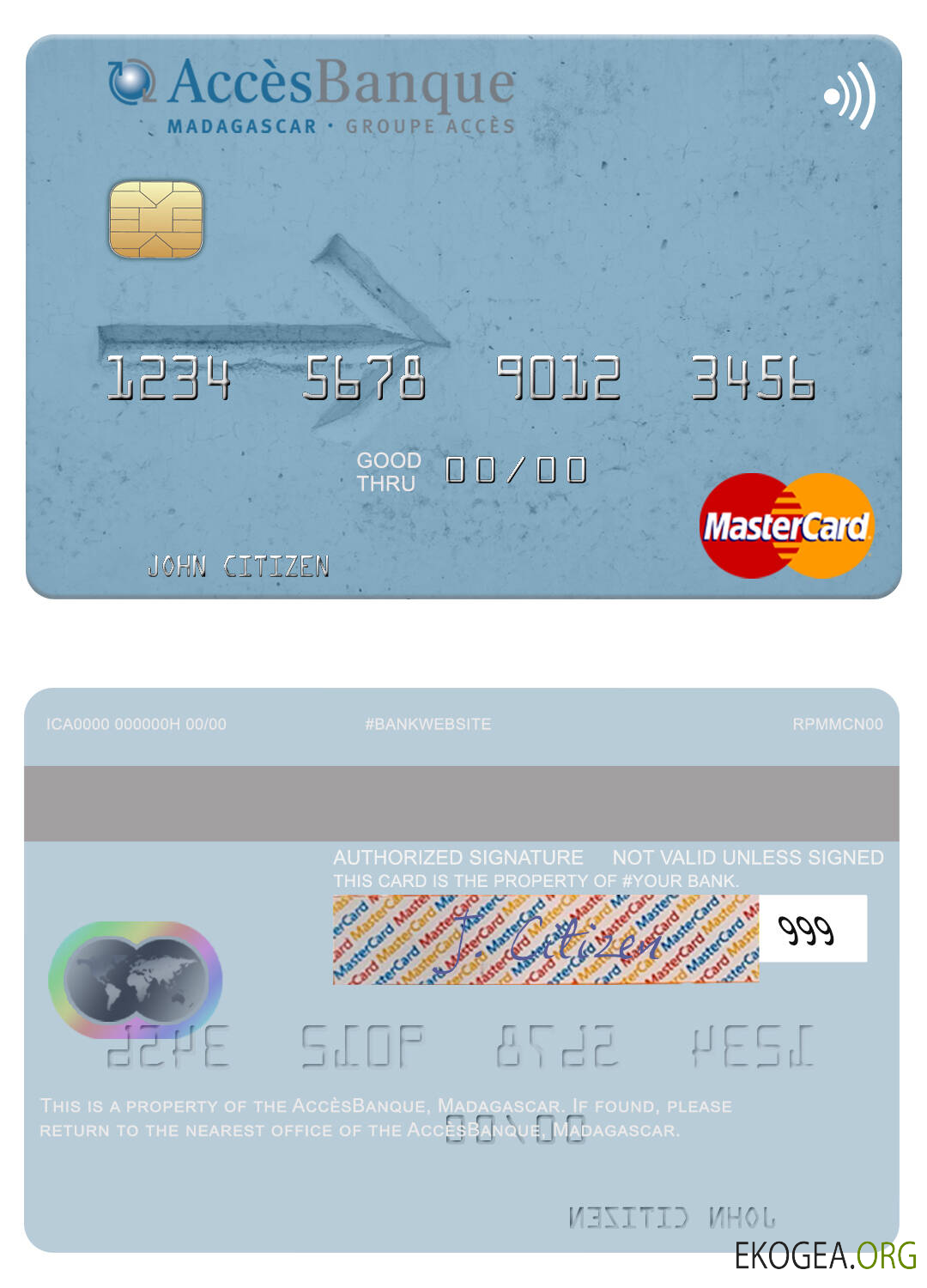 Carte Mastercard AccèsBanque Madagascar
